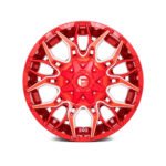 FUEL® - D771 TWITCH 1PC Candy Red with Milled Accents