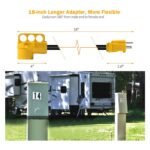 SnowyFox RV 15Amp to 50Amp Adapter - 15Male - Image 3
